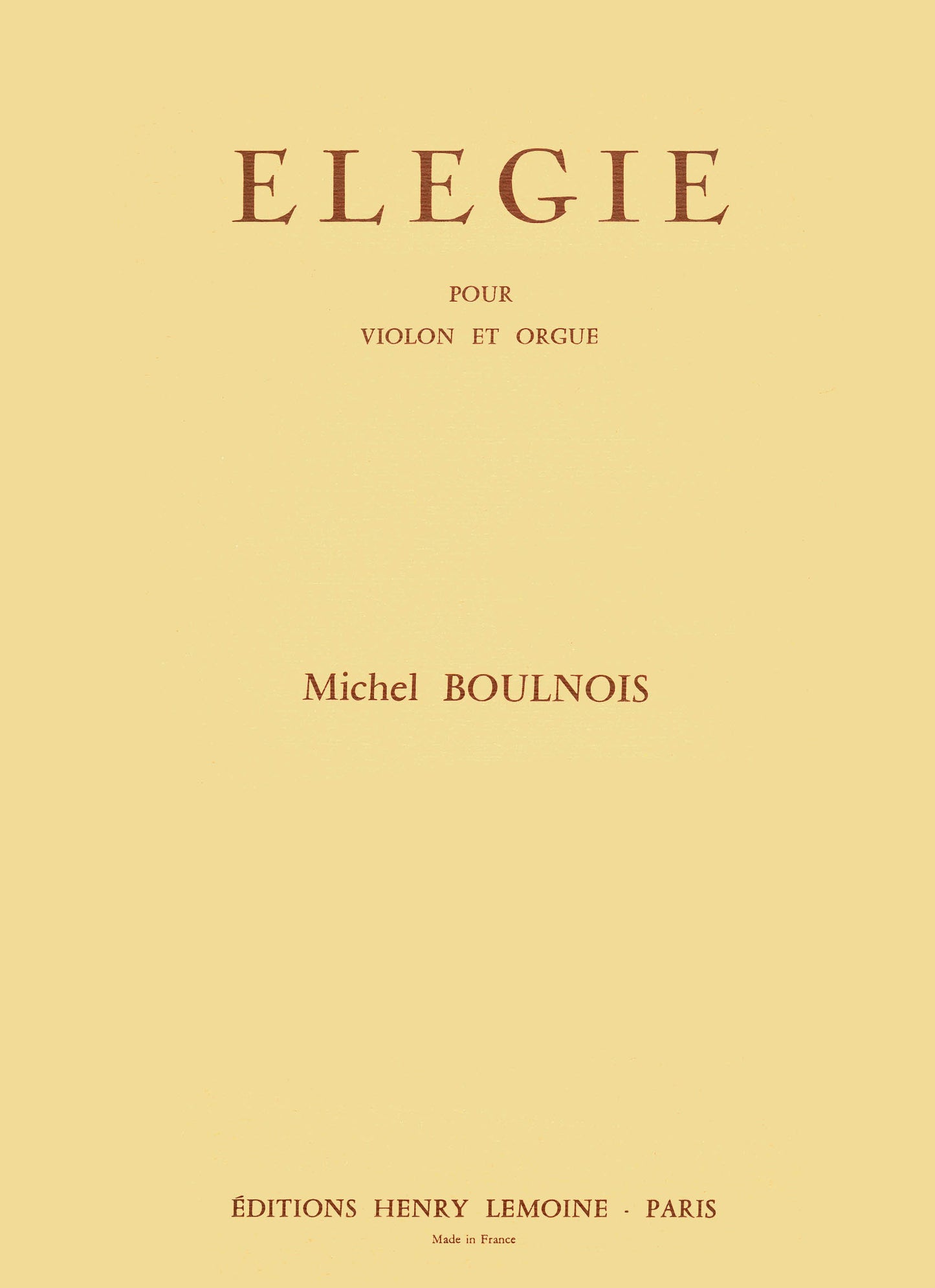 Elégie