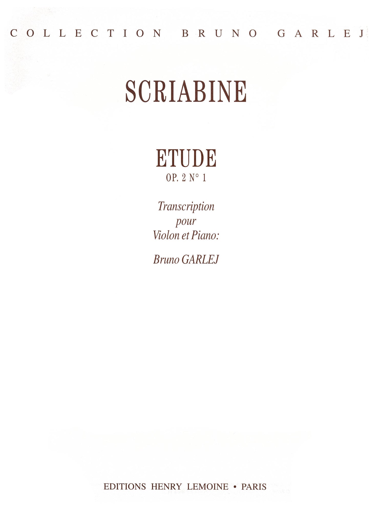 Etude Op.2 n°1