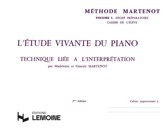 Etude vivante 1 - préparatoire élève