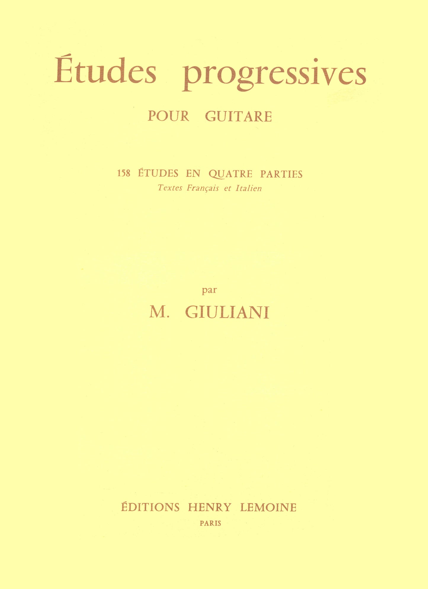 Etudes progressives (158)