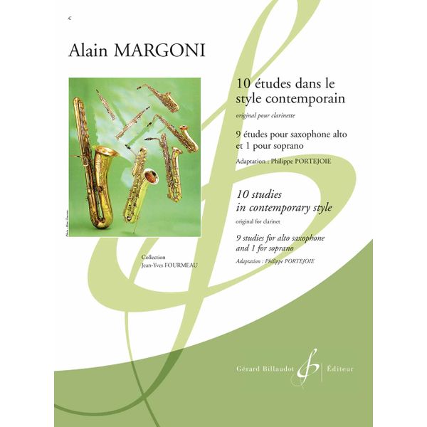 10 études dans le style contemporain pour saxophone