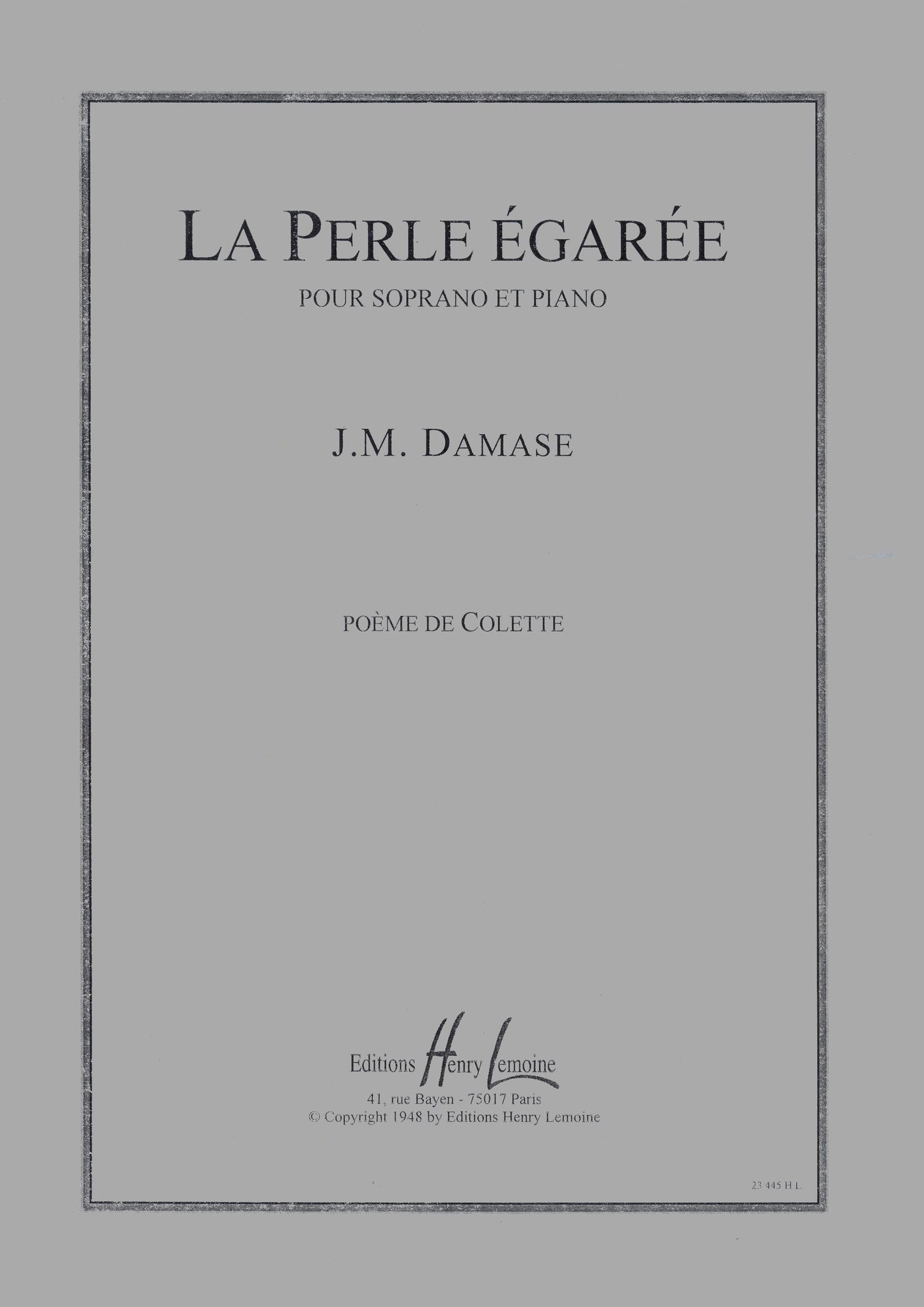 La Perle égarée
