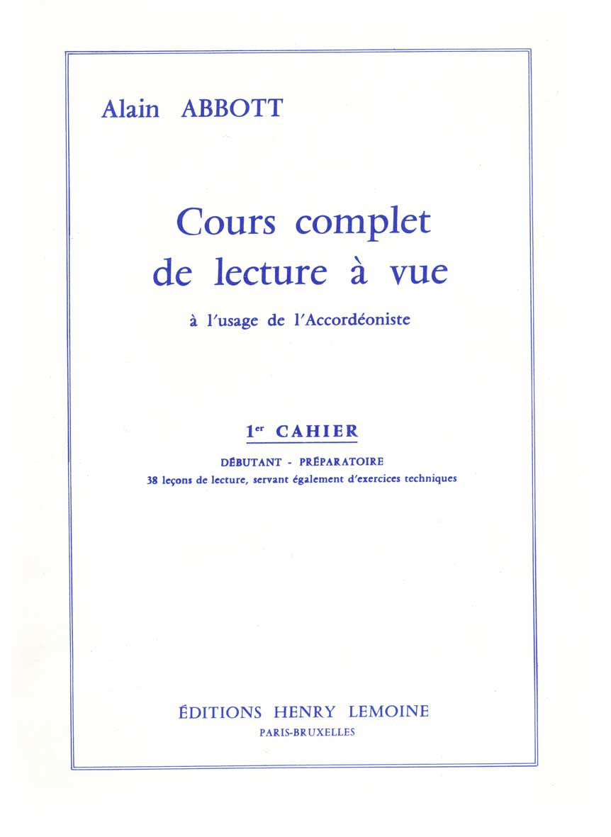 Lecture à vue Vol.1
