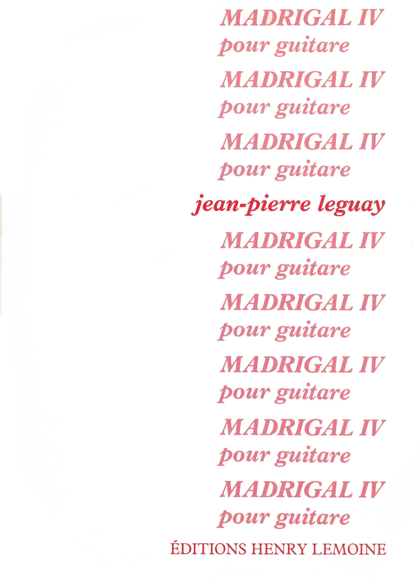 Madrigal IV