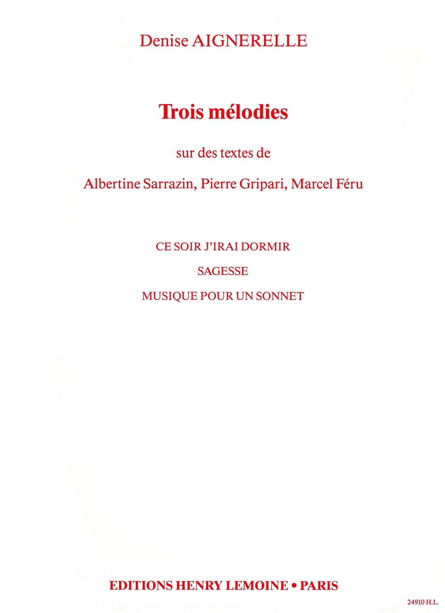 Mélodies (3)