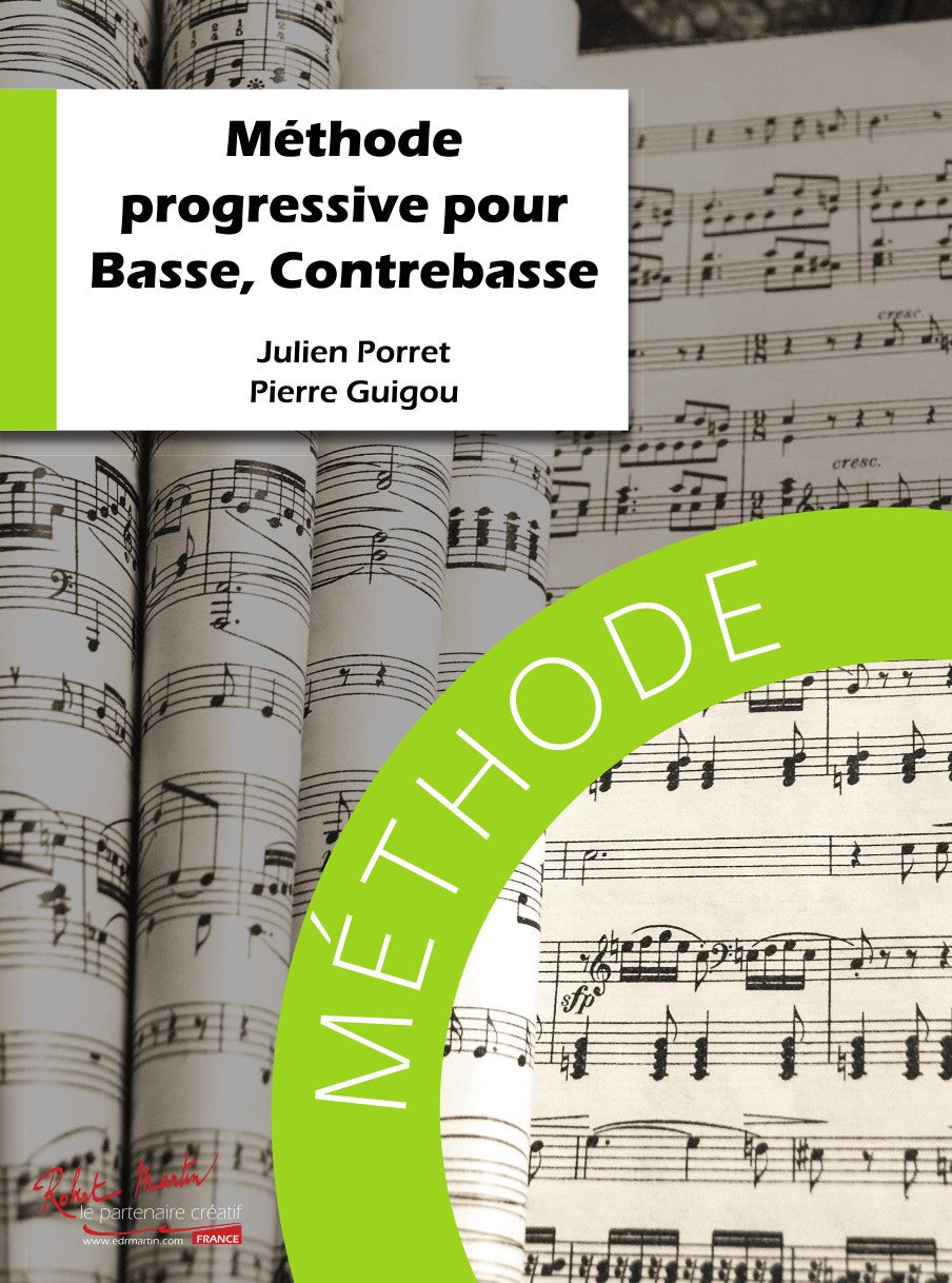 Méthode progressive de basse, contrebasse et trombone à pistons
