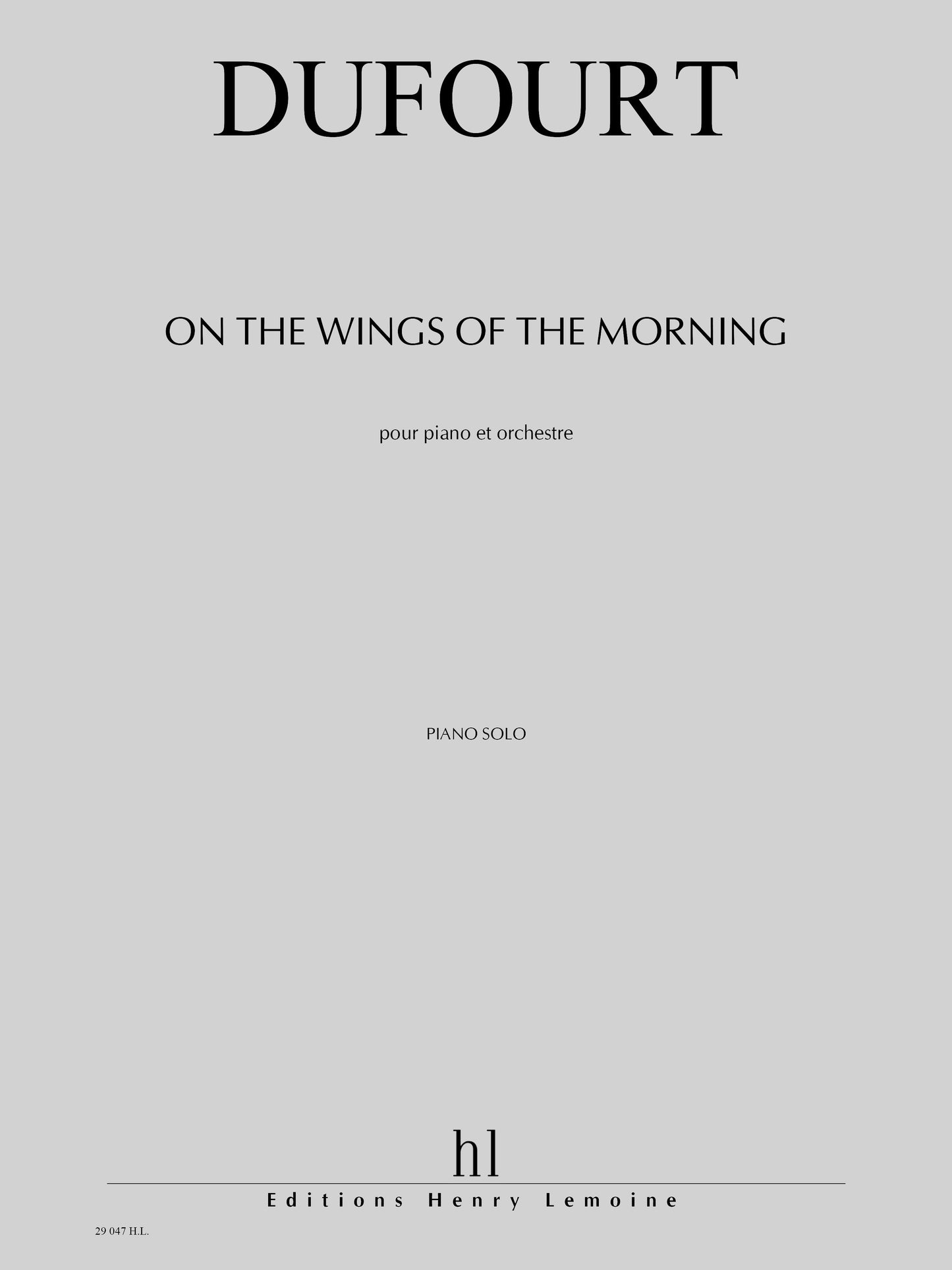 On the wings of the morning