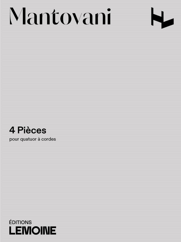 Pièces pour quatuor à cordes (4) Bleu - Les Fées - L'Ivresse - BWV 1007