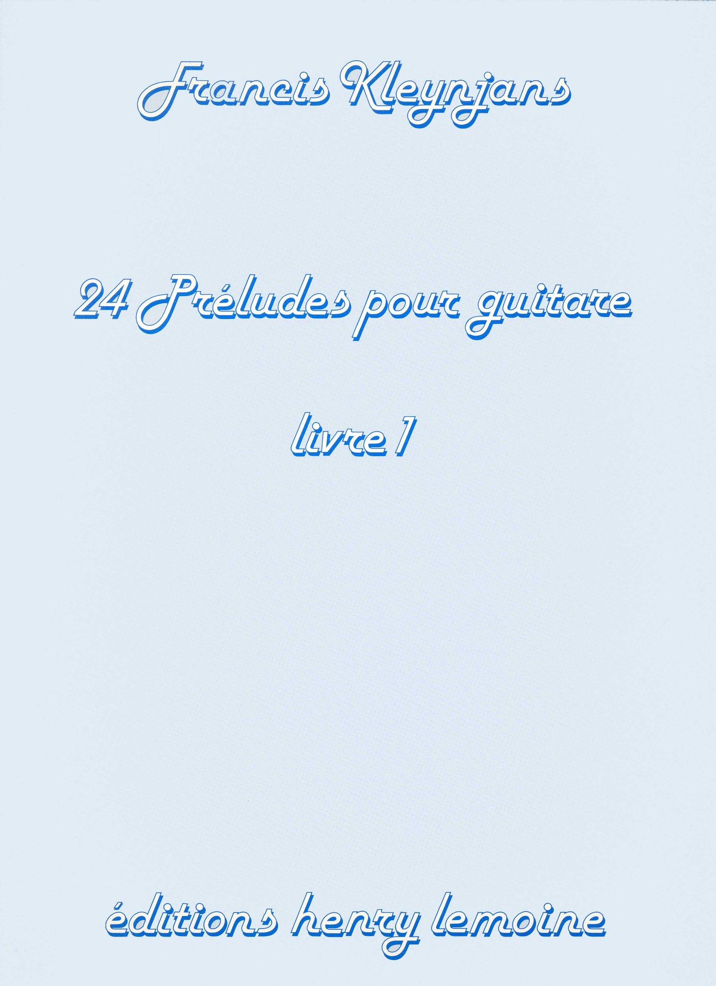 Préludes (24) Vol.1