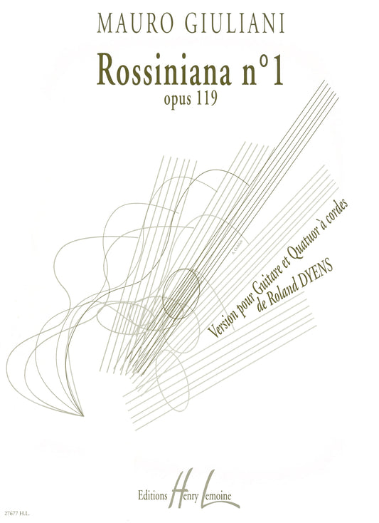 Rossiniana n°1 d'après Mauro Giuliani