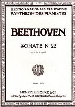 Sonate n°22 Op.54 en fa maj.