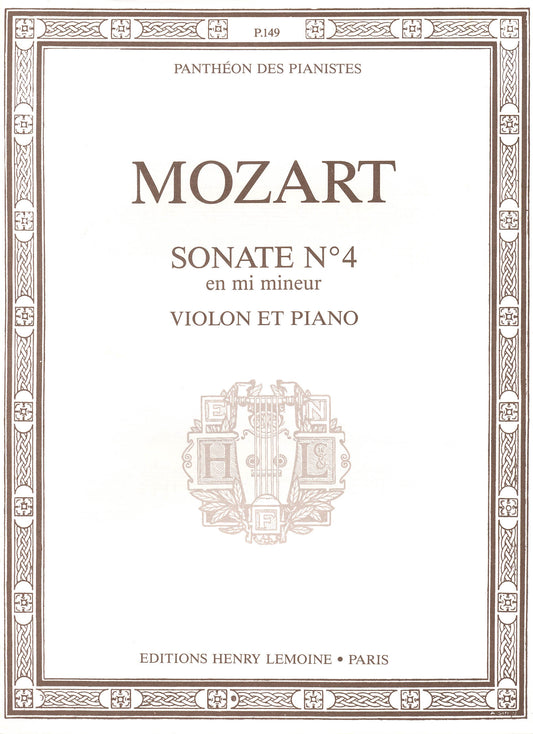 Sonate n°4 en Mi min.