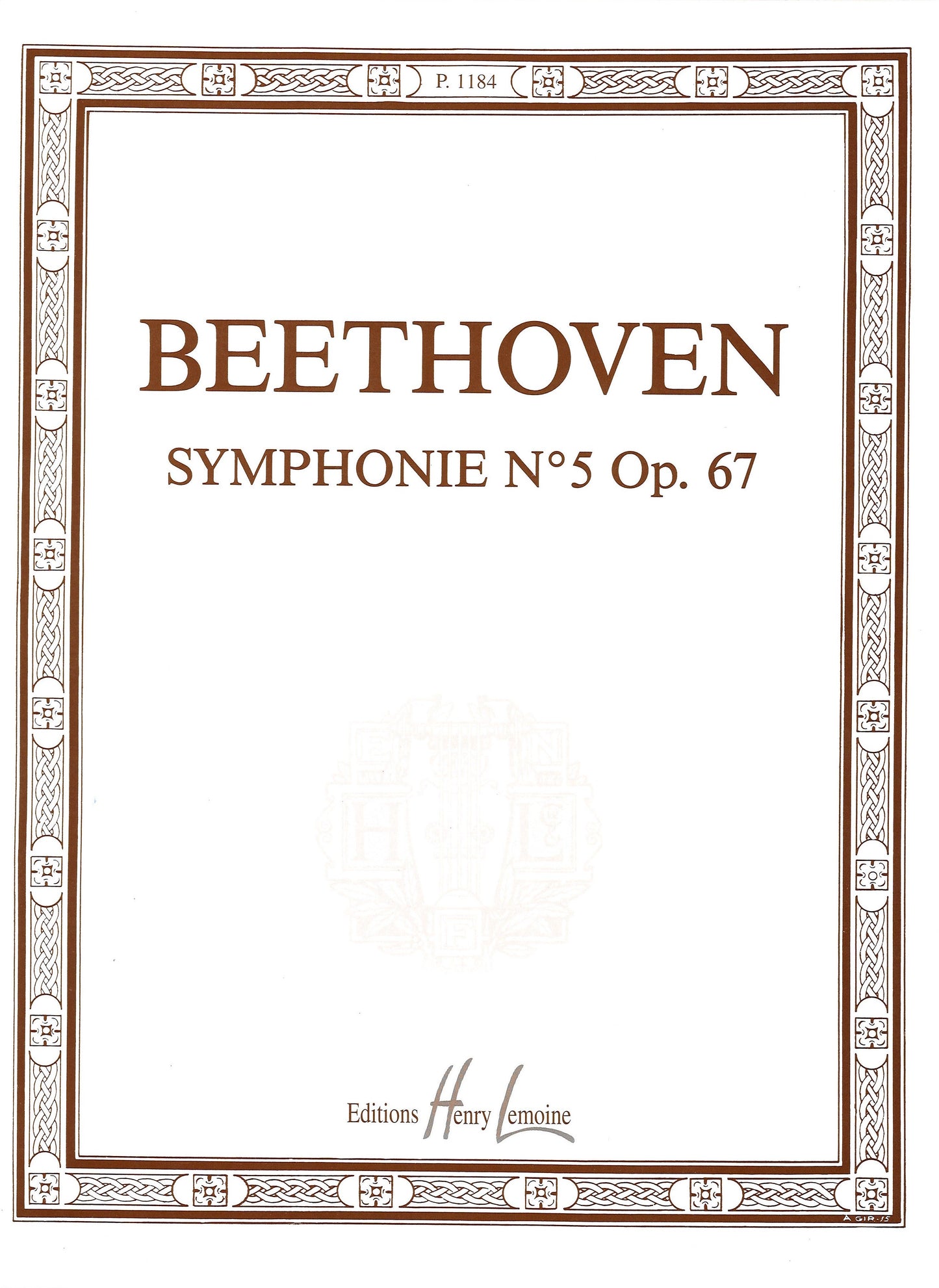 Symphonie n°5 en Ut min. Op.67