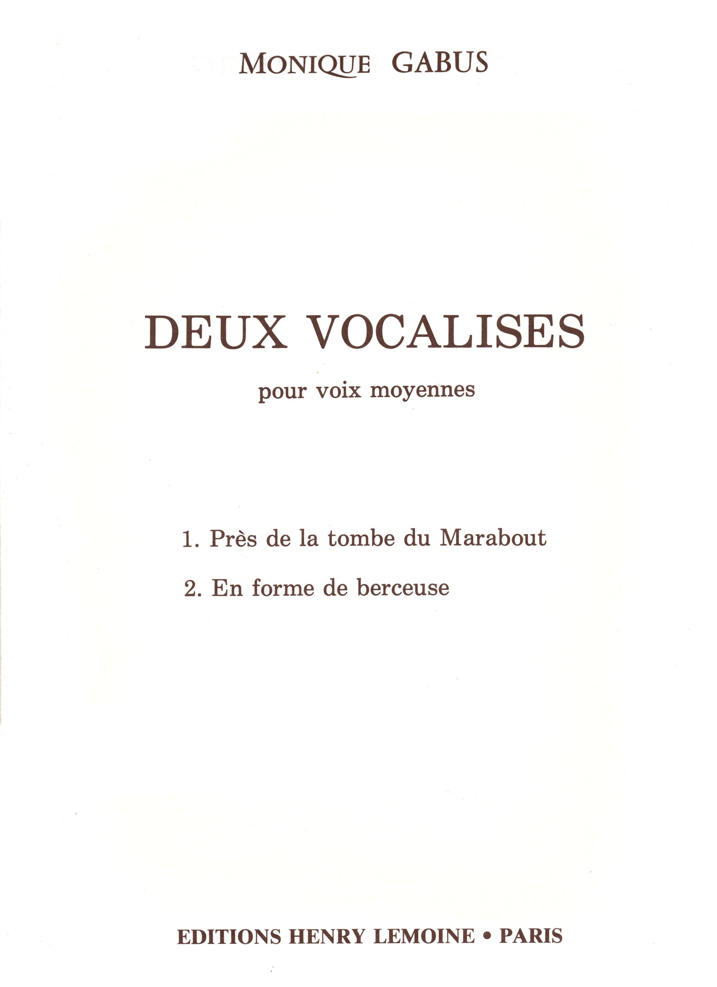 Vocalises (2)