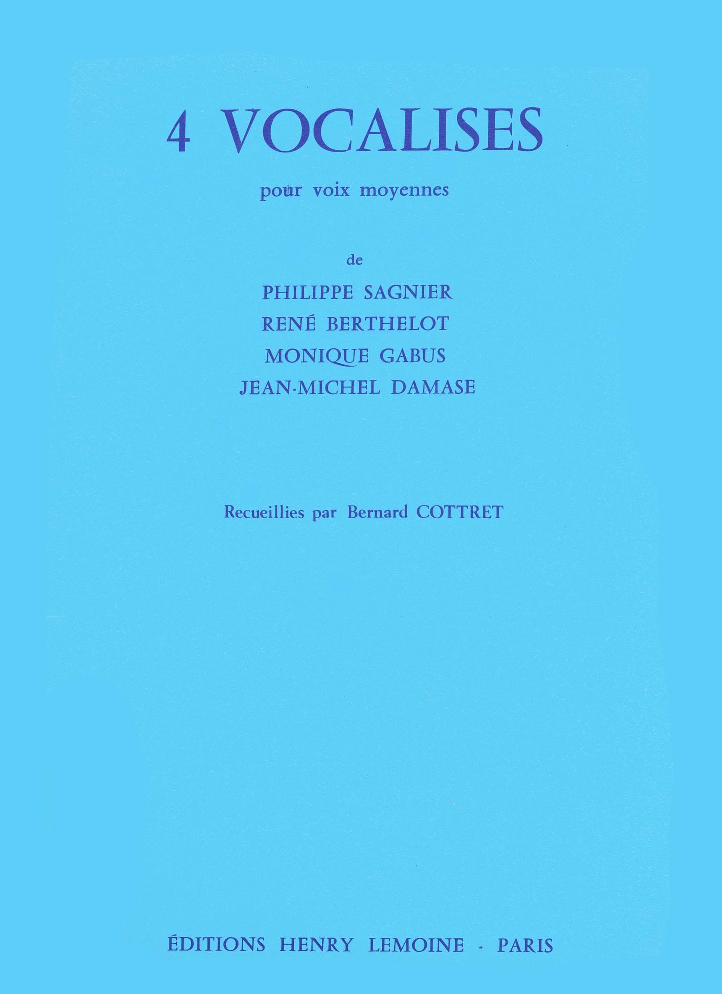 Vocalises (4) Vol.1