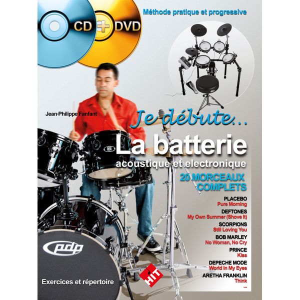Je débute la batterie CD + DVD