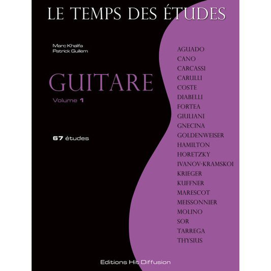 Le Temps des études, guitare. Volume 1