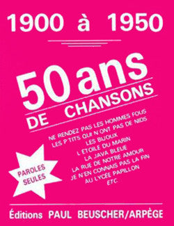 50 ans de chansons