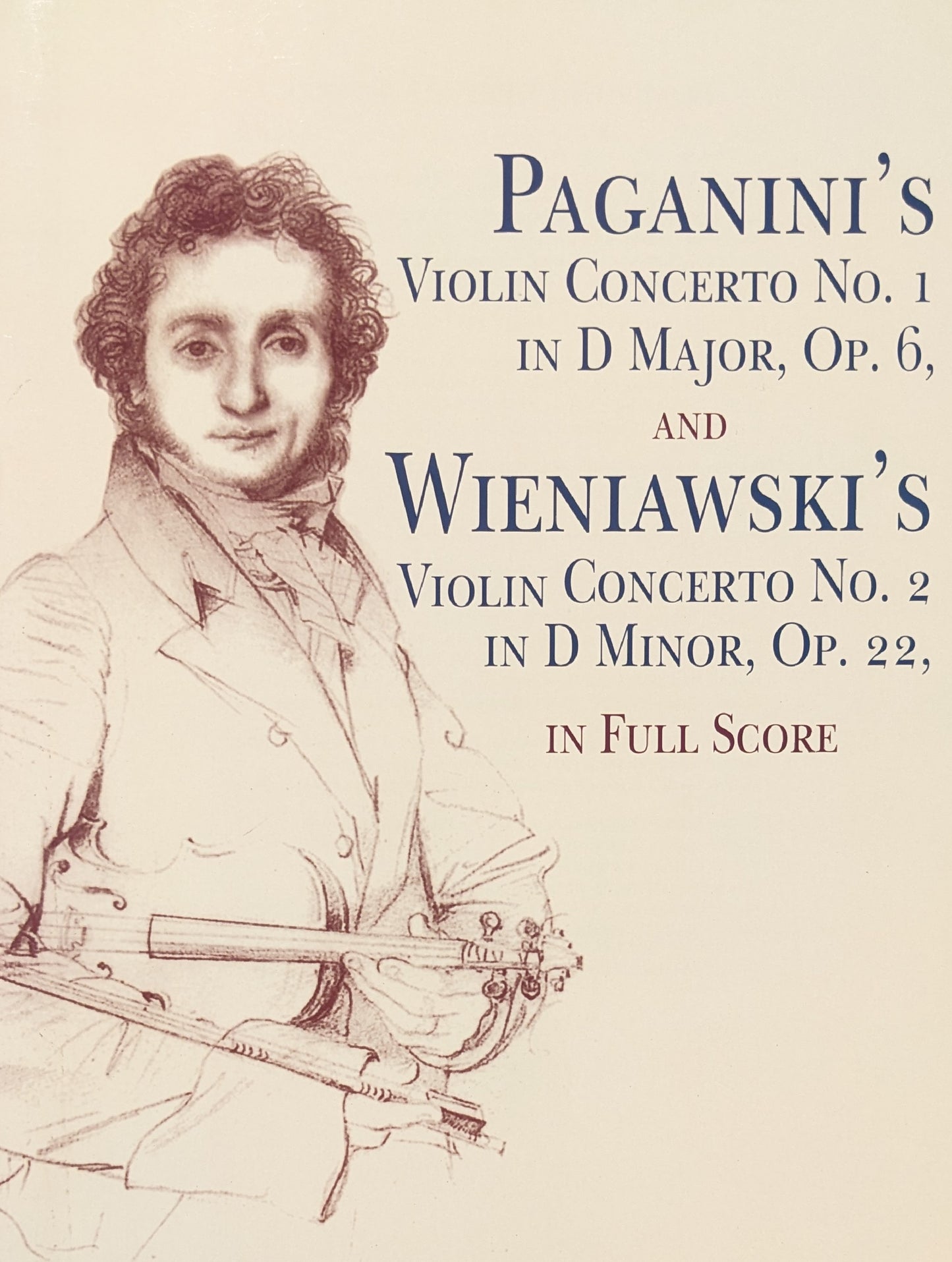 Nicolo Paganini Violin Concerto No.1 in d Major Op.6 / Henri Wieniawski Violin Concerto No. 2 in d Minor Op.22