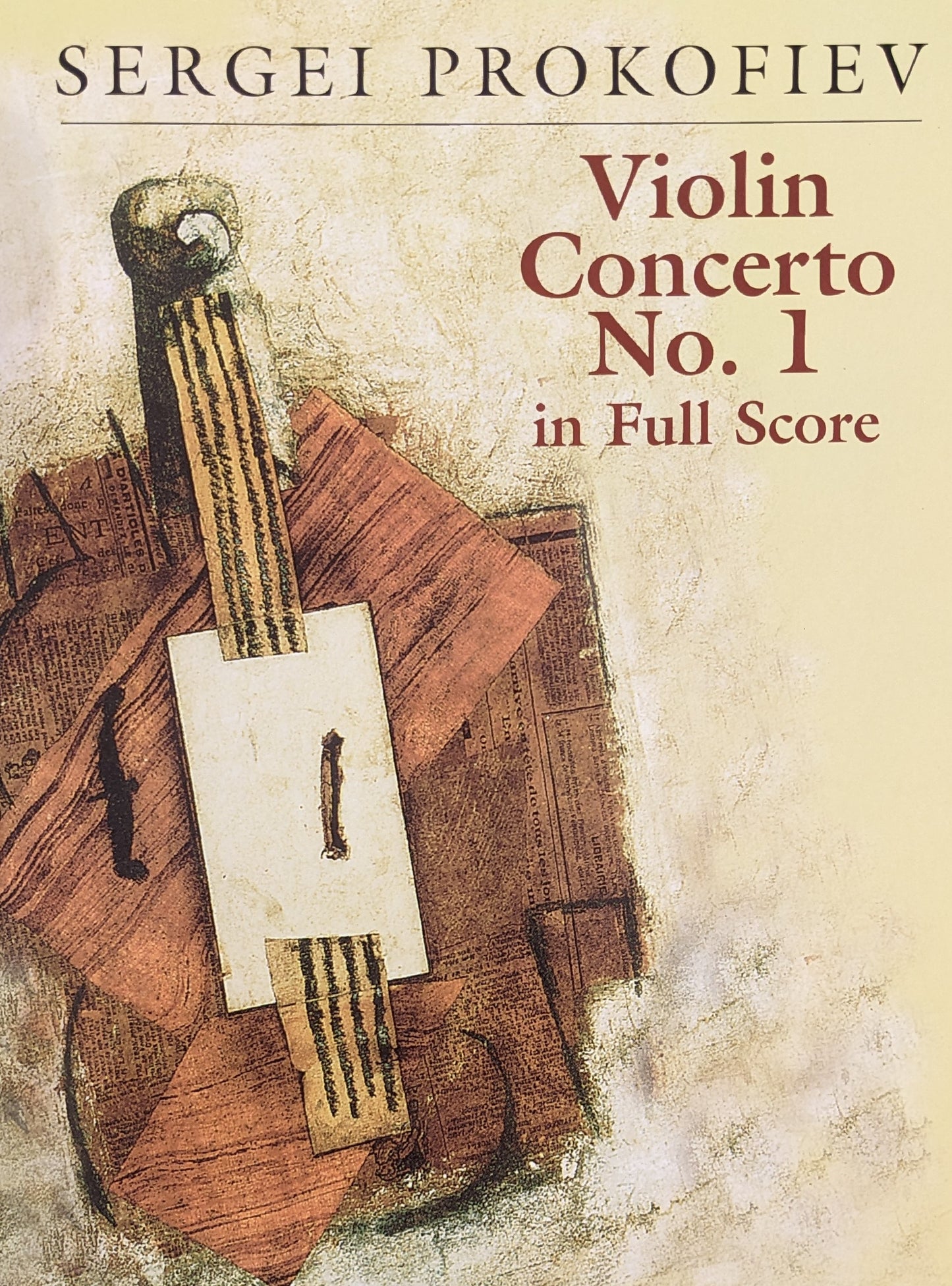 Violin Concerto No. 1 In Full Score