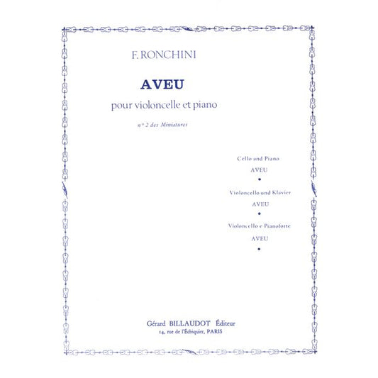 Aveu no2 des Miniatures
