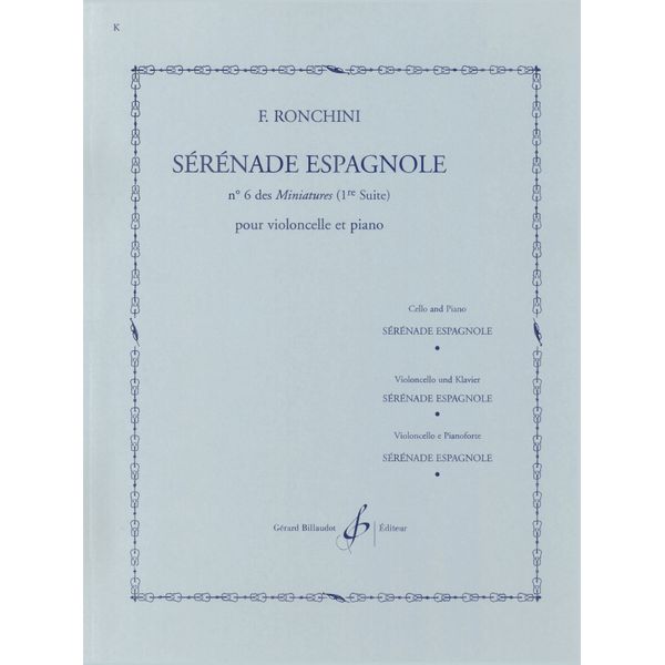 Sérénade espagnole n° 6 des Miniatures