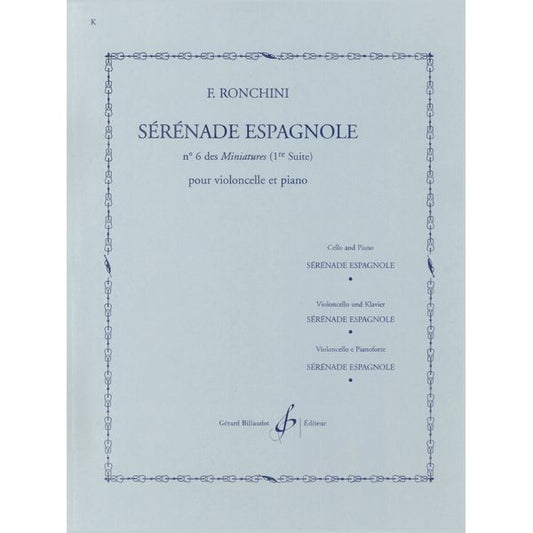 Sérénade espagnole n° 6 des Miniatures