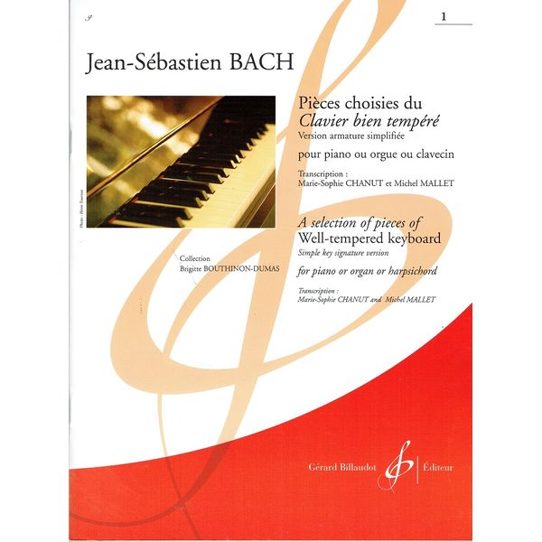Pièces choisies du Clavier bien tempéré. Volume 1
