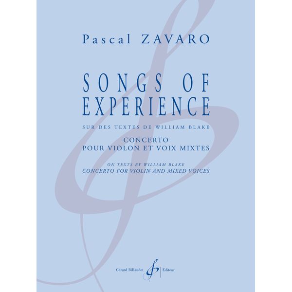 Songs of Experience. Concerto pour violon et voix mixtes