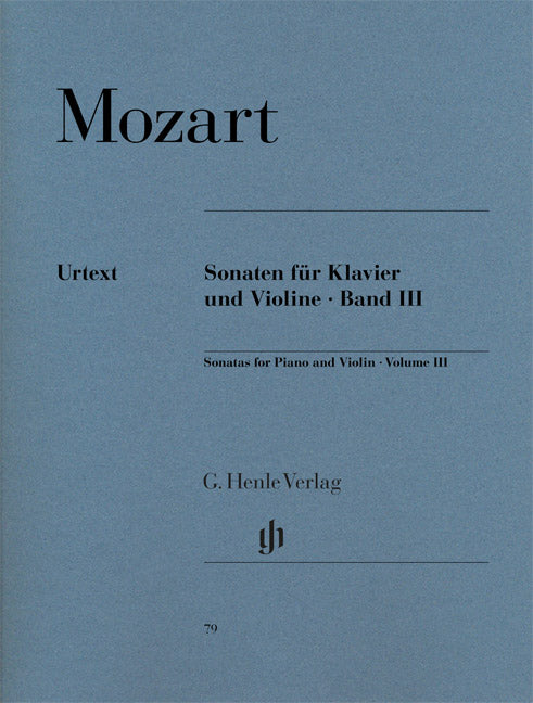 Sonates pour piano et violon, volume III