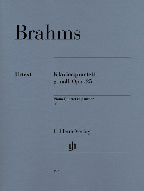 Quatuor avec piano sol mineur op. 25