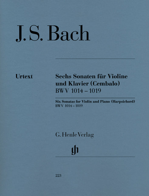 Six Sonates pour violon et piano (clavecin) BWV 1014 - 1019