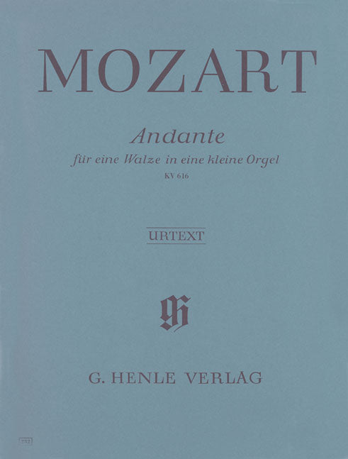 Andante Fa majeur pour orgue mécanique K. 616