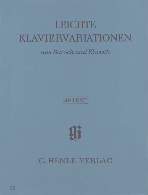 Variations faciles pour piano des ères baroques et classiques