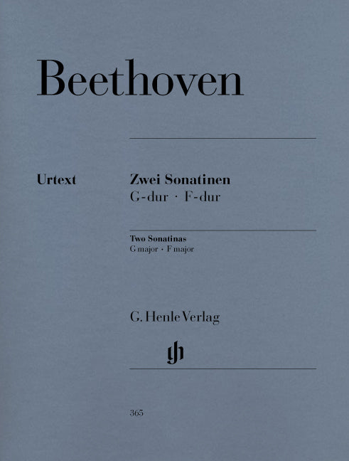 2 Sonatines pour piano Fa majeur et Sol majeur Anh. 5