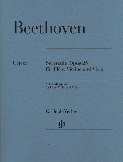 Serenade Ré majeur op. 25 pour flûte, violon et alto