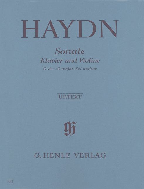 Sonate pour piano et violon Sol majeur Hob. XV:32