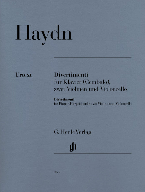Divertimenti pour piano (clavecin), 2 violons et violoncelle