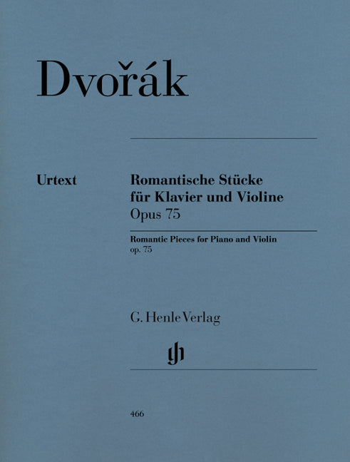 Pièces romantiques pour piano et violon op. 75