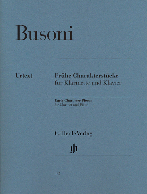 Pièces de caractère de jeunesse pour clarinette et piano (première édition)