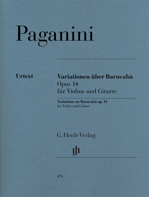 Variations sur Barucabà op. 14 pour violon et Guitar