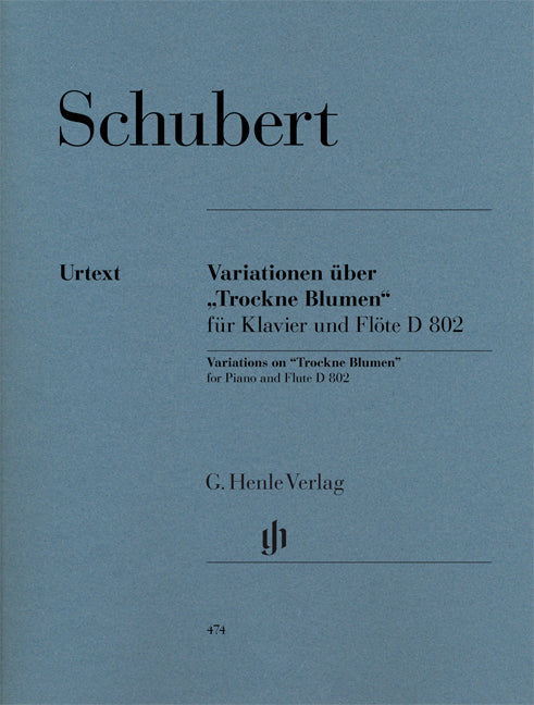 Variations sur "Trockne Blumen" pour piano et flûte D 802
