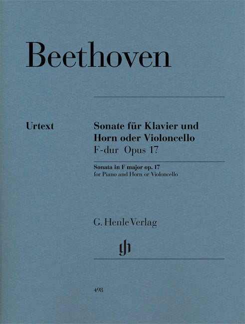 Sonate Fa majeur op. 17 pour piano et cor or violoncelle