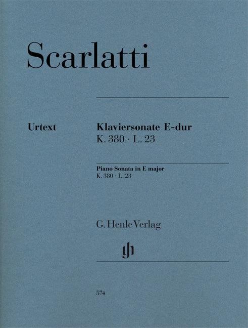 Sonate pour piano Mi majeur K.380, L.23