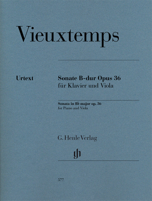 Sonate Si bémol majeur op. 36 pour piano et alto