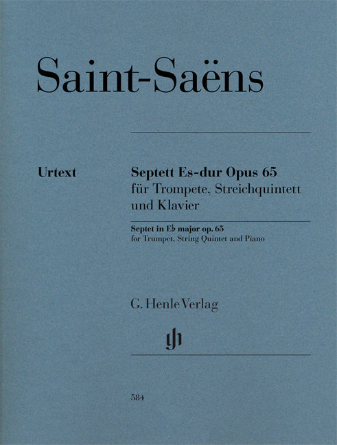 Septuor Mi bémol majeur op. 65 pour Trumpette, Quintettete à cordes et piano