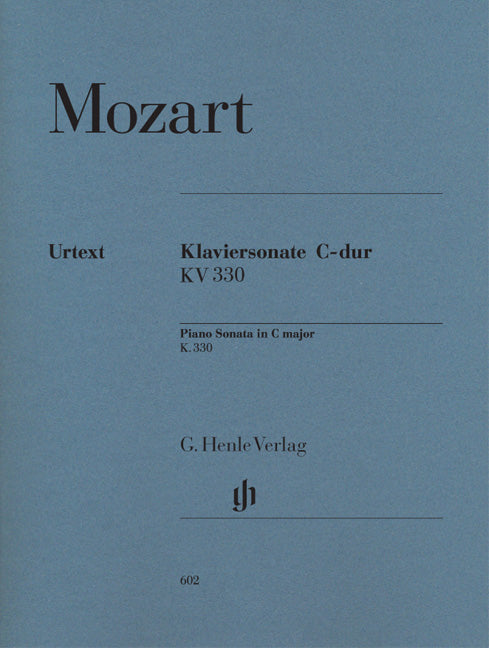 Sonate pour piano Ut majeur K. 330 (300h)