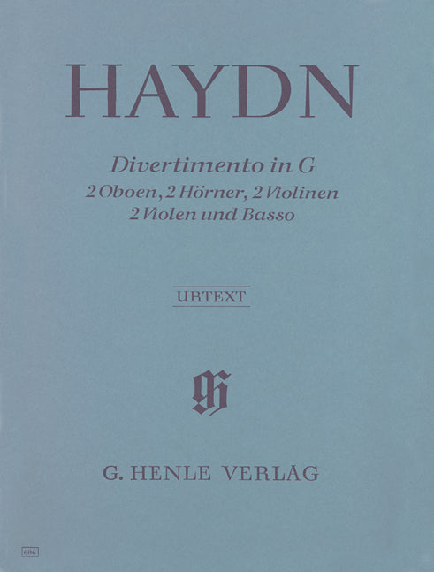 Divertimento en Sol majeur Hob. II:9 pour 2 hautbois, 2 cors, 2 violons, 2 altos et basse continue