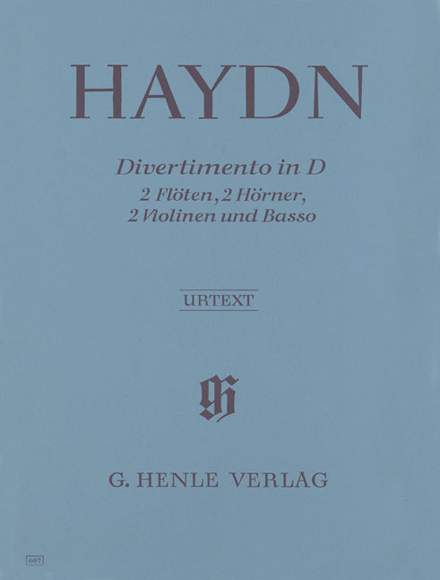 Divertimento Ré majeur Hob. II:8 pour 2 flûtes, 2 cors, 2 violons et Basse continu