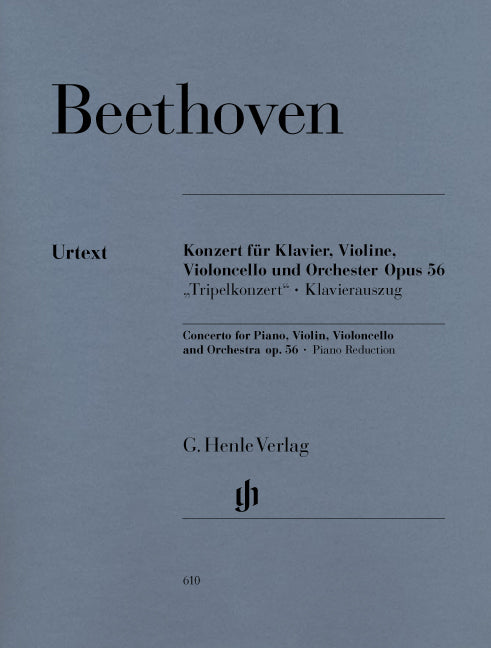Concerto pour piano, violon, violoncelle et orchestre op. 56 "Triple Concerto"